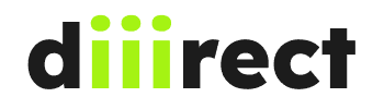 Diiirect wordmark clear-space example